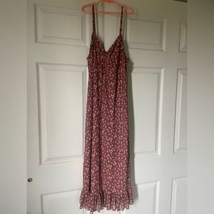 Rustic Dress - Mauve Color
